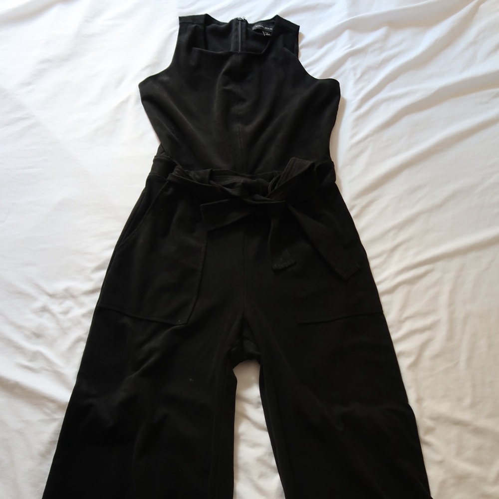 Banana Republic Suede Black Jumpsuit - Picture 3 of 5
